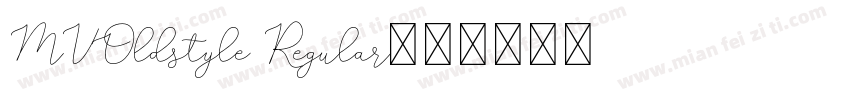 MVOldstyle Regular字体转换